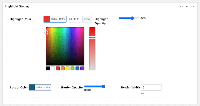 Changing how an interactive image looks in WordPress