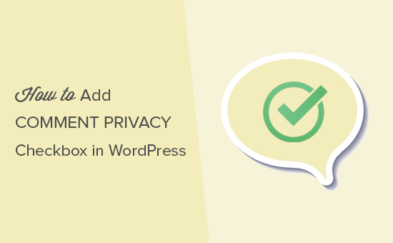 如何在 WordPress 中添加评论隐私选项复选框
