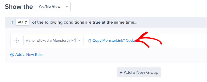 Copy Monsterlink code