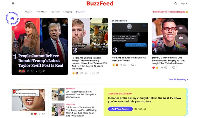 BuzzFeed website