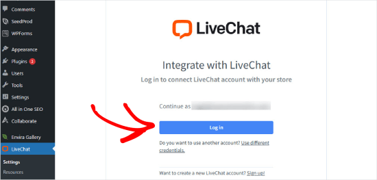 LiveChat integration