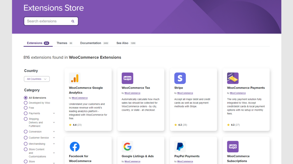 WooCommerce 扩展