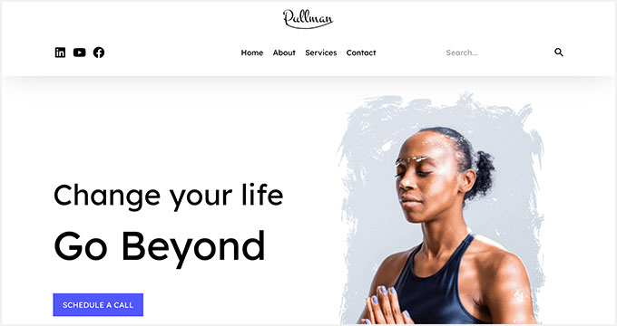 Choose from hundreds of yoga classes WordPress Theme