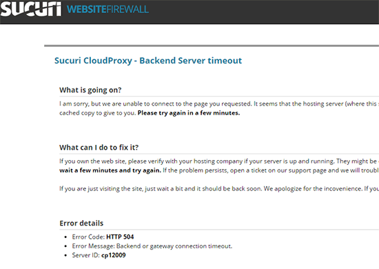 what is 504 gateway timeout