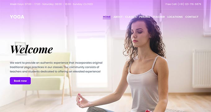 21 Best WordPress Themes for Yoga Studios (2024)