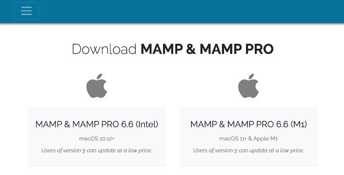 适用于 Mac 的 MAMP