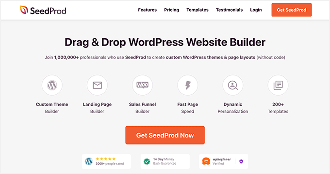 SeedProd WordPress 网站建设者