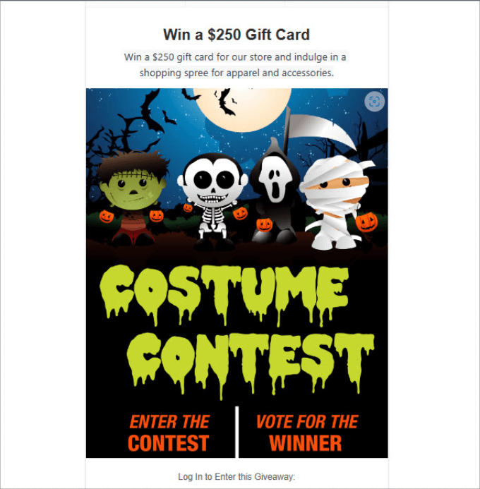 Halloween costume contest