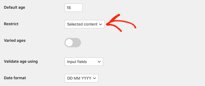 如何限制 WordPress 网站的年龄