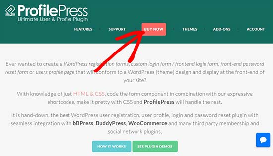 ProfilePress website