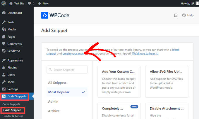 Write Text in WordPress –  Support