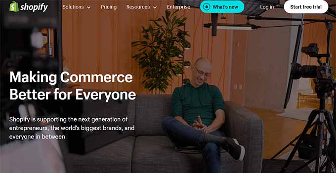 Shopify Ecommerce Website Builder Software