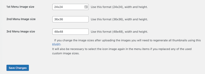 Resizing social media icons in WordPress