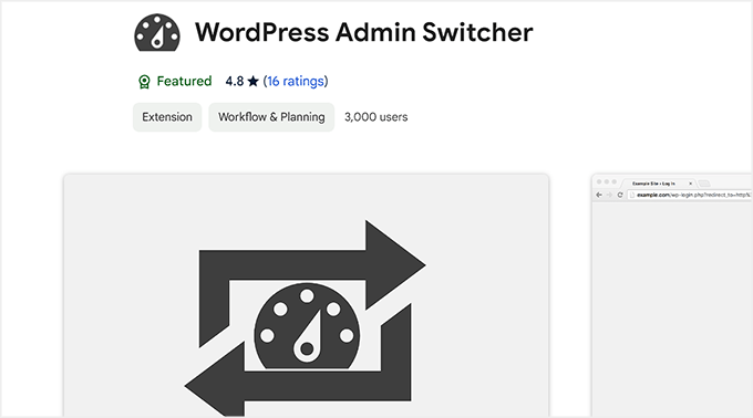 WordPress Admin Switcher