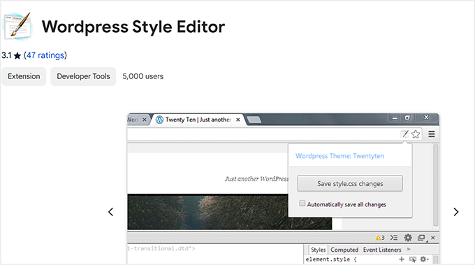 WordPress Style Editor