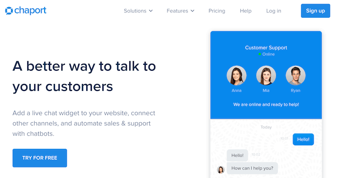 Online responsiveness to customers with Live Chat