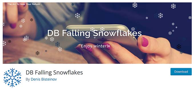 DB Falling Snowflakes plugin