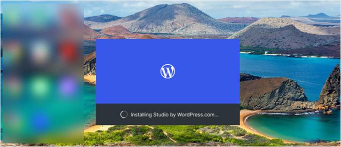 Waiting for Studio by WordPress.com to install