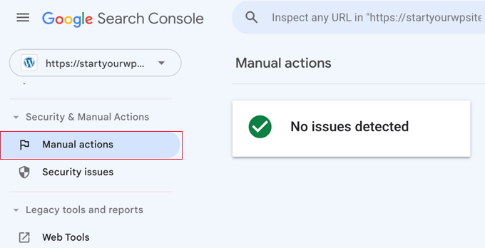 Search Console 手动操作