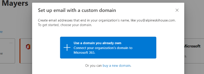 Set up email through Microsoft 365 (New domain) 