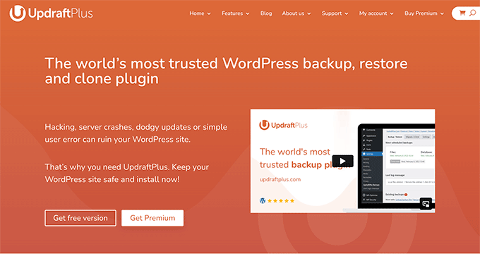 UpdraftPlus best WordPress backup plugin