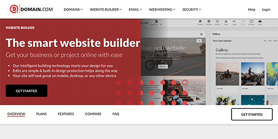 website homepage builder