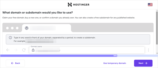 Setting up a domain name in Hostinger