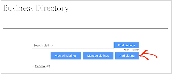 Adding listings to your WordPress website