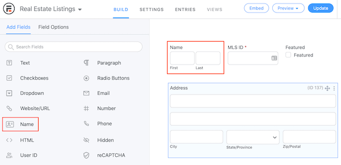 Adding fields to a WordPress form