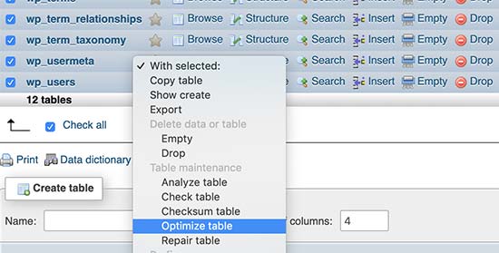  Optimer databasetabeller 