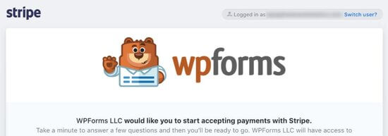 WPForms 的 Stripe 协议页面