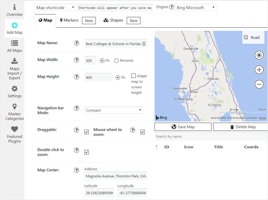 Add Bing map using a plugin