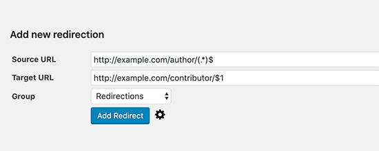 Setting up a base redirect