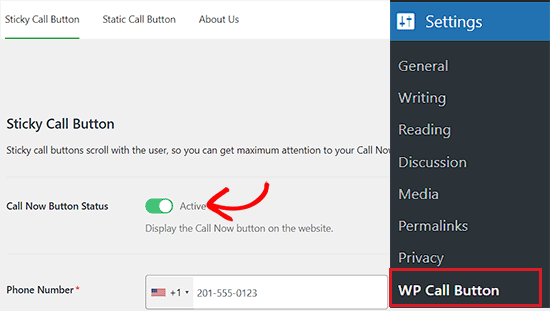 Create Click to Call button