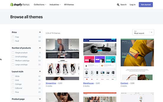 Shopify themes