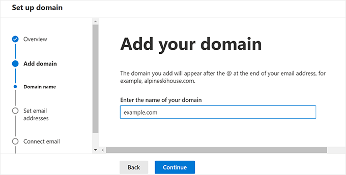 Add your domain