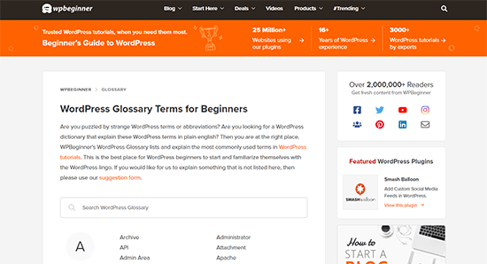 WPBeginner Glossary