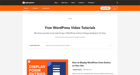 WPBeginner videos