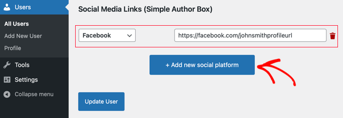 Adding Social Media Links to Simple Author Box