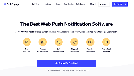 The PushEngage push notification software