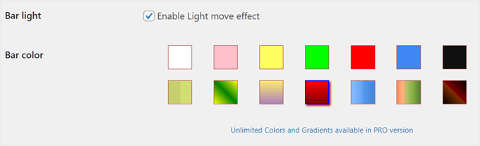 Configuring the progress bar for the preloader animation with the Safelayout Cute Preloader plugin