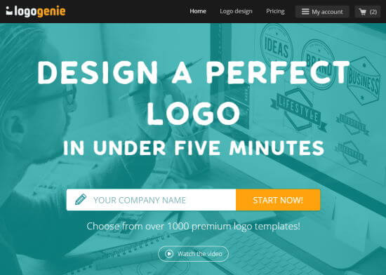 The Logogenie logo maker