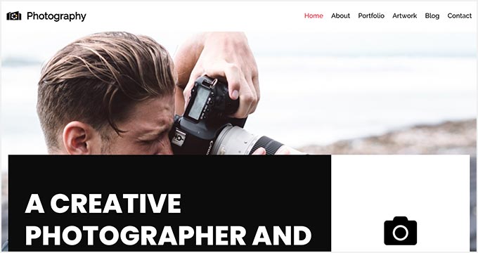 Neve Photographer Theme