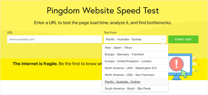 Perform Speed Tests From Different Geographic Locations