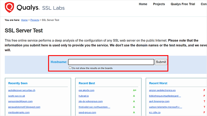 SSL Server Test