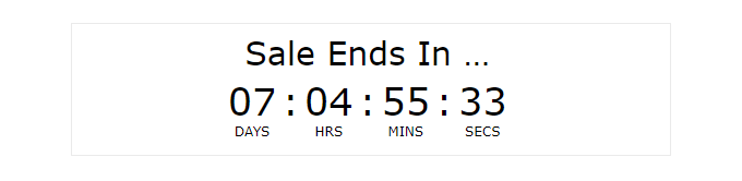 An example timer created using HurryTimer