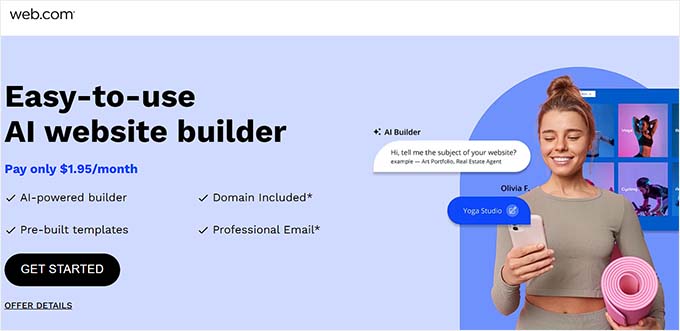 Web.com website builder