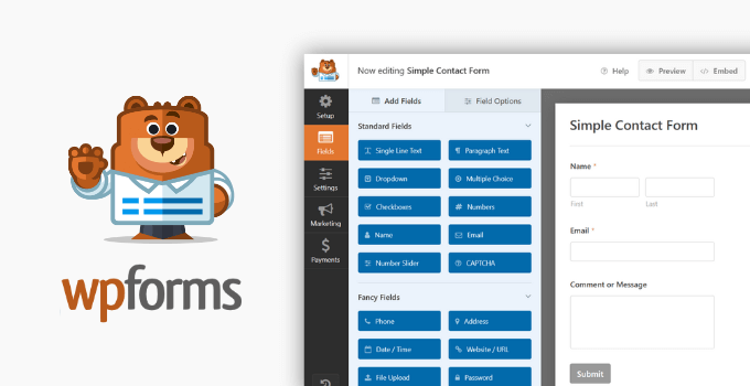 WPForms Simple Contact Form