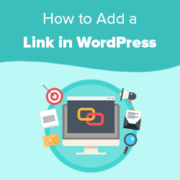 link in wordpress