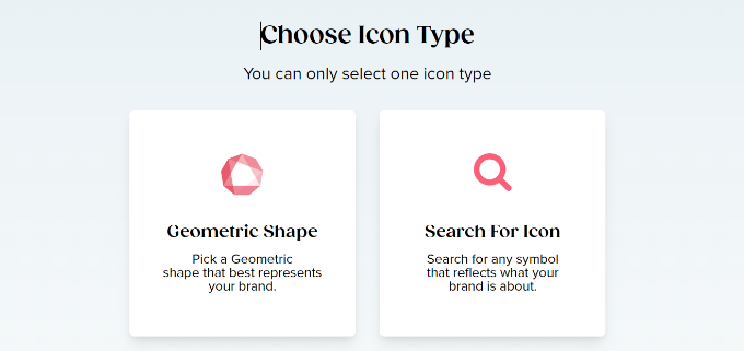 Choose an icon for logo